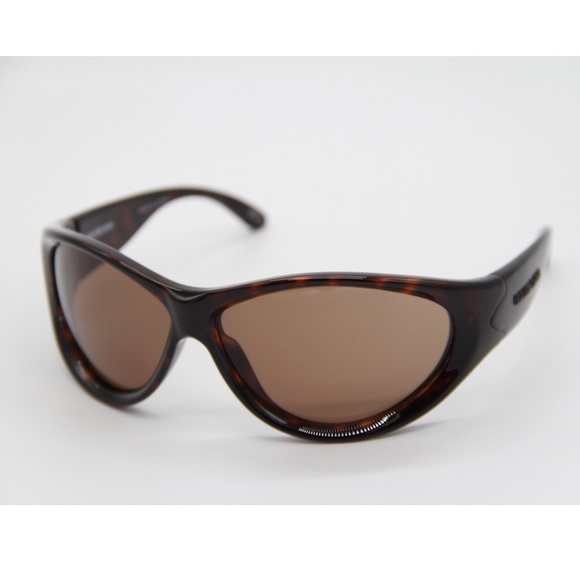 NEW BB0158S 002 SHIELD BALENCIAGA SUNGLASSES BB0158S BROWN - Picture 8 of 12